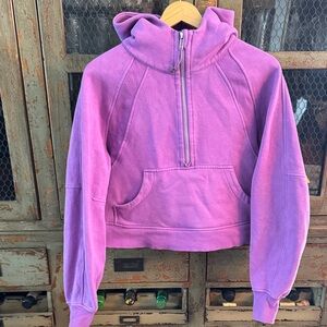 lululemon athletica Purple oversized cropped Hoodie